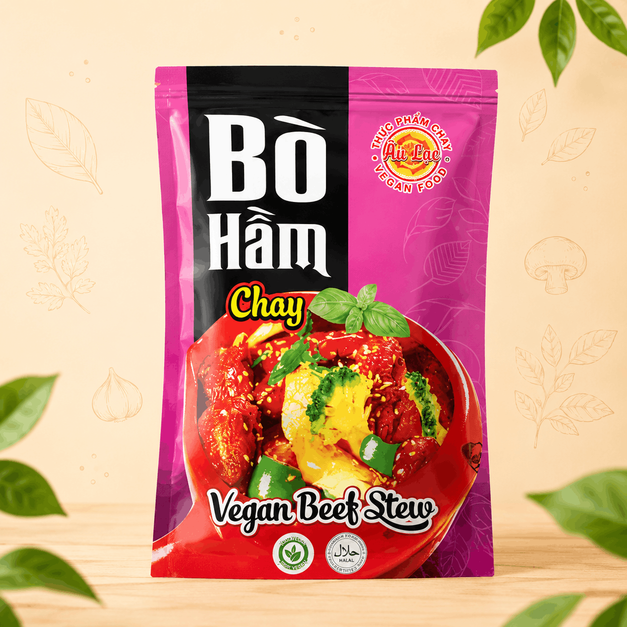 Bò Hầm Tiệt Trùng Chay 150g Âu Lạc (Vegan)
