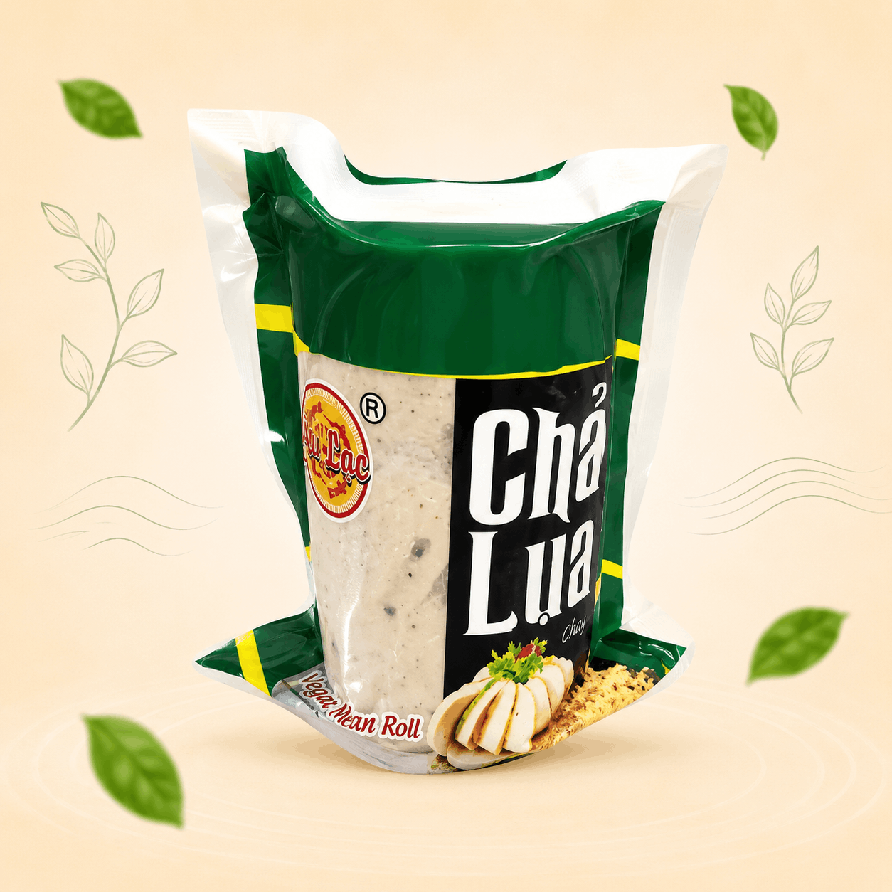 Chả Lụa Chay Lớn 500g Âu Lạc - Giòn Dai, Chuẩn Vị