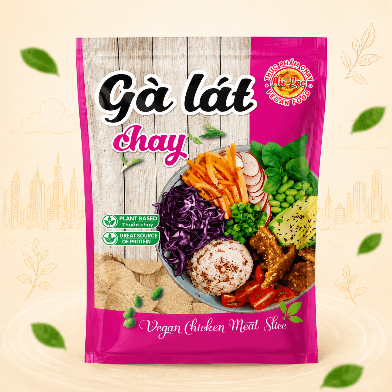 Gà Lát Chay 1Kg Âu Lạc Giòn Dai, Tiết Kiệm