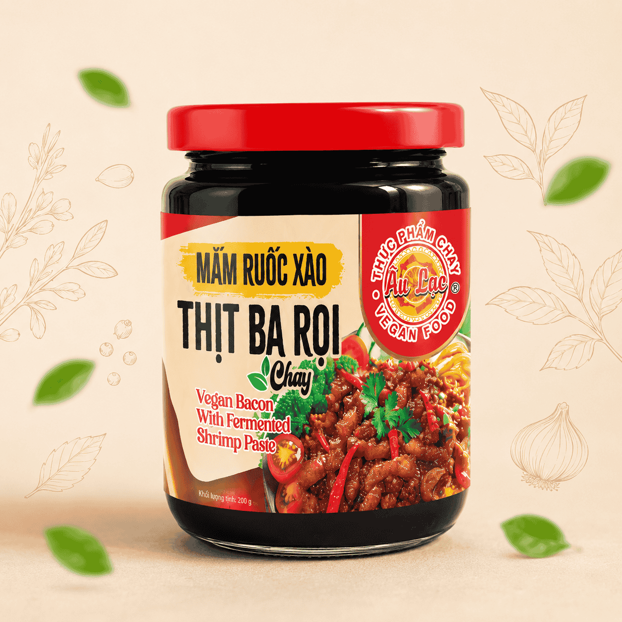 Mắm Ruốc Xào Thịt Ba Rọi Chay 200g Âu Lạc (Vegan)