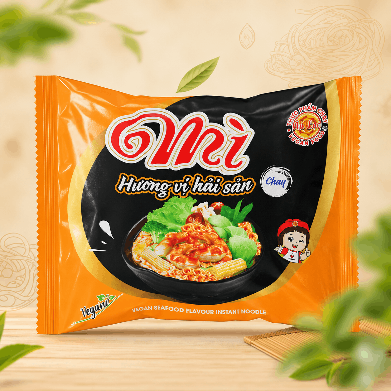 Mì Hương Vị Hải Sản Chay 62g Âu Lạc (Vegan)
