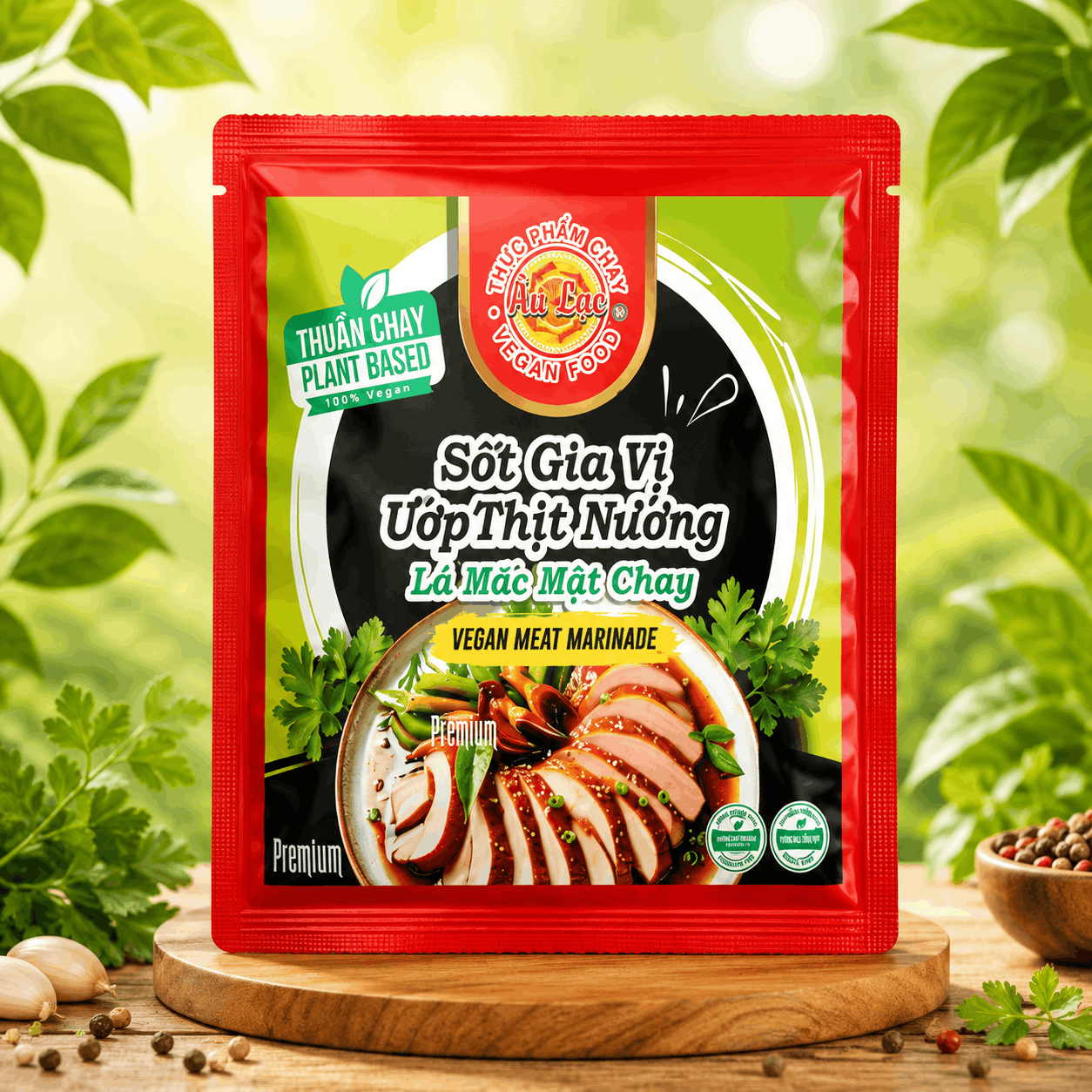 Sốt Gia Vị Ướp Thịt Nướng Lá Mắc Mật Chay 80g Âu Lạc (Vegan)