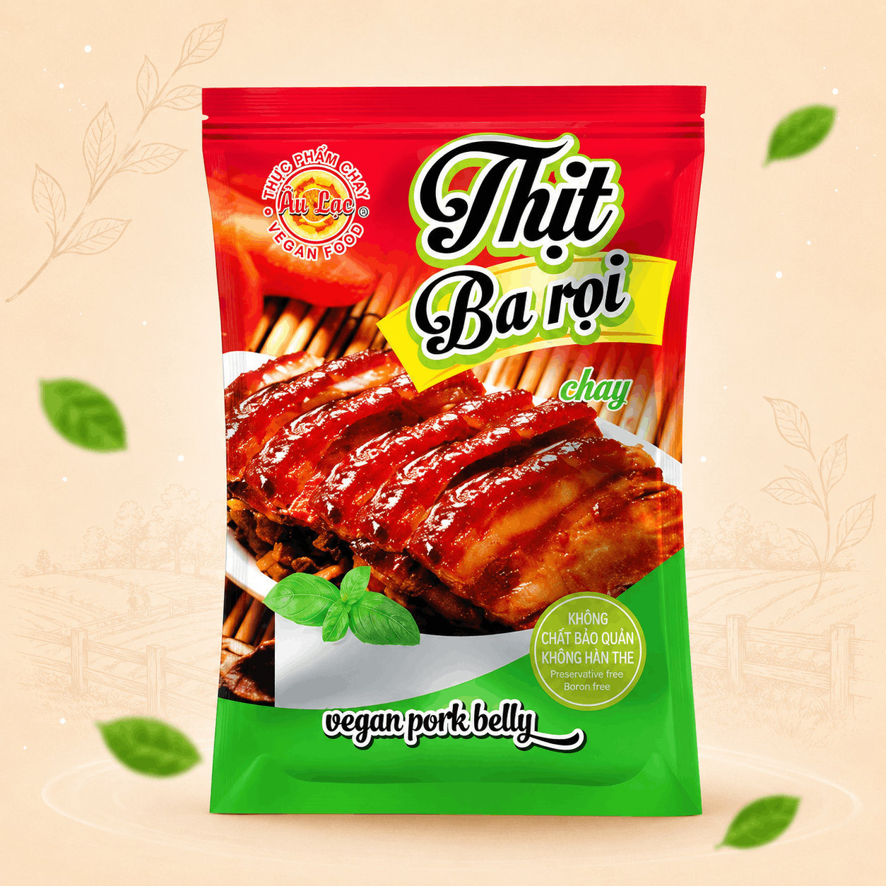 Thịt Ba Rọi Chay 150g Âu Lạc (Vegan)