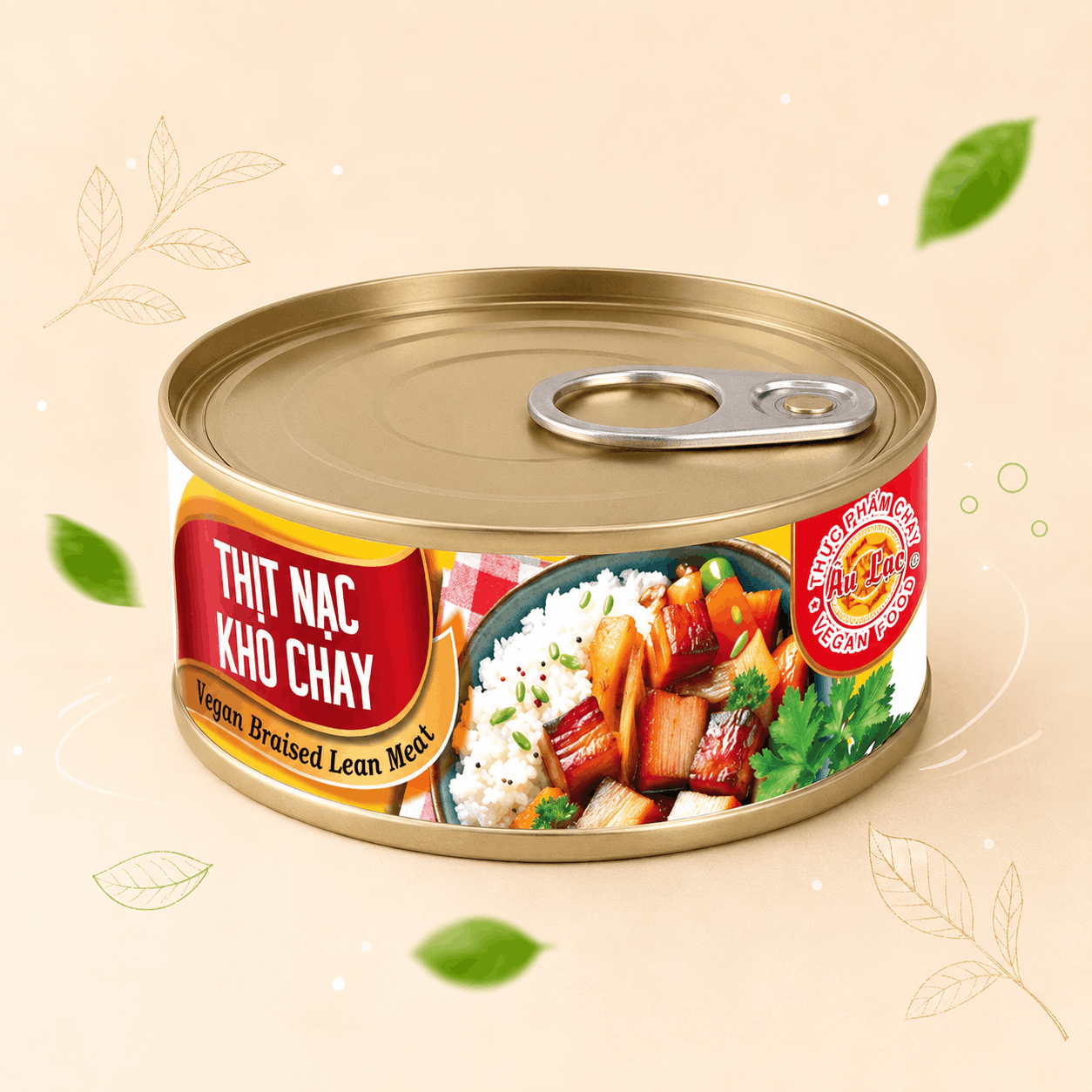 Thịt Nạc Kho Chay 110g Âu Lạc (Vegan)