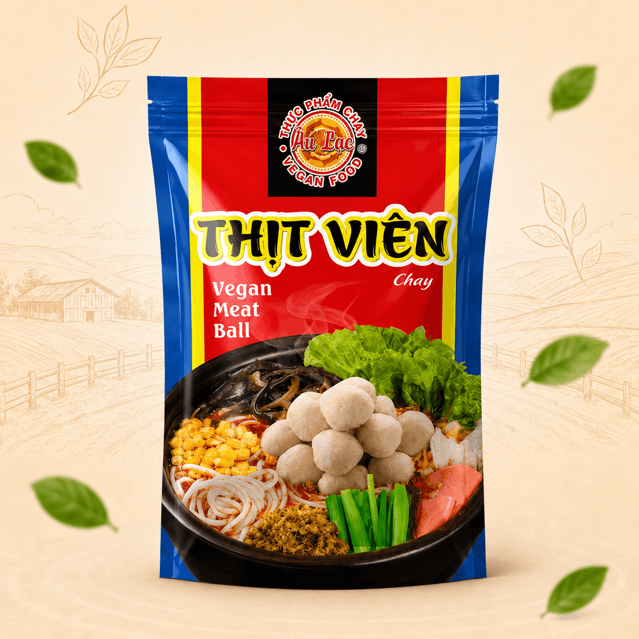 Thịt Viên Chay 180g Âu Lạc Giòn Dai, Đậm Đà