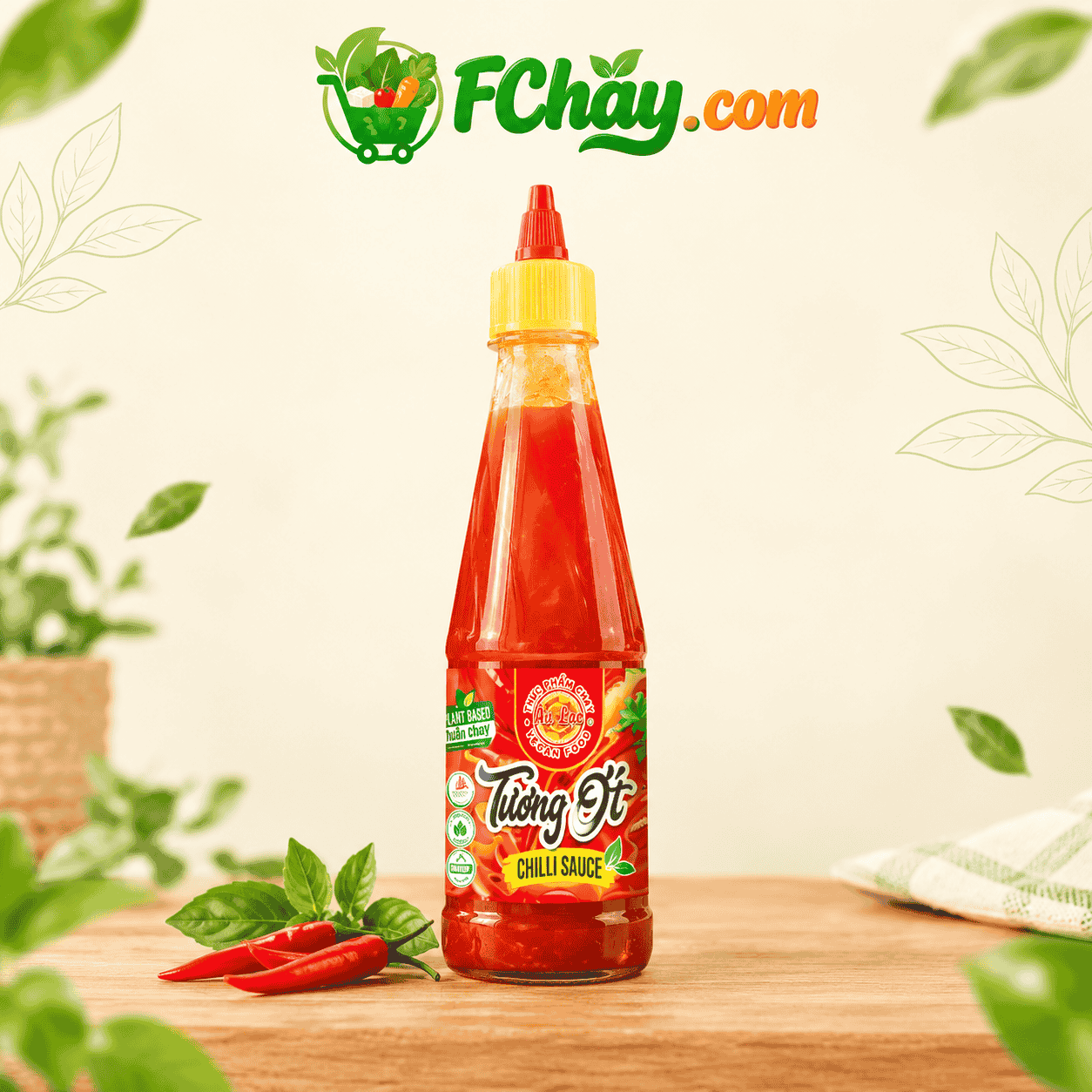 Tương Ớt Không Tỏi Chay 250g (Vegan) Âu Lạc